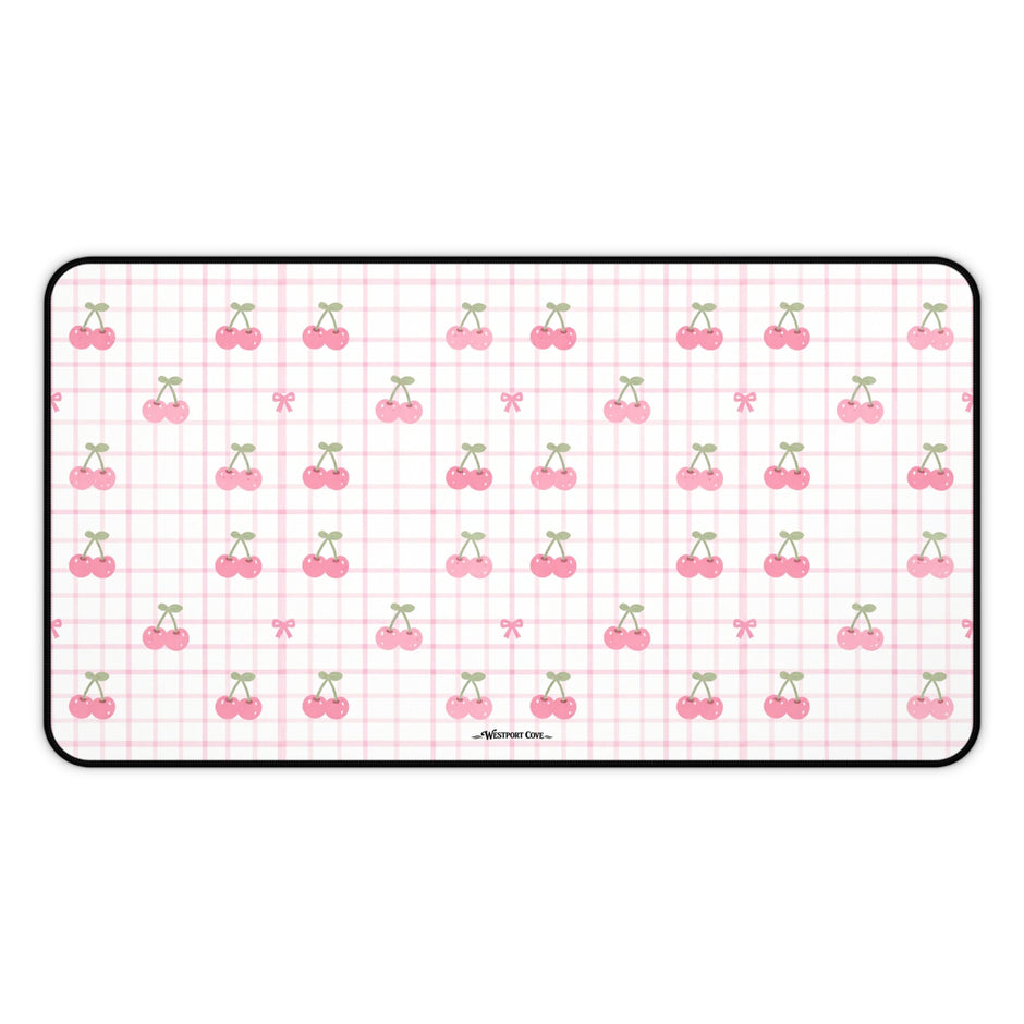 Cherry Ice Cream Smile - Launch Pad - Desk Mat