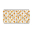 Golden Rose Desk Mat — Floral Office Mouse Pad for Home & Work