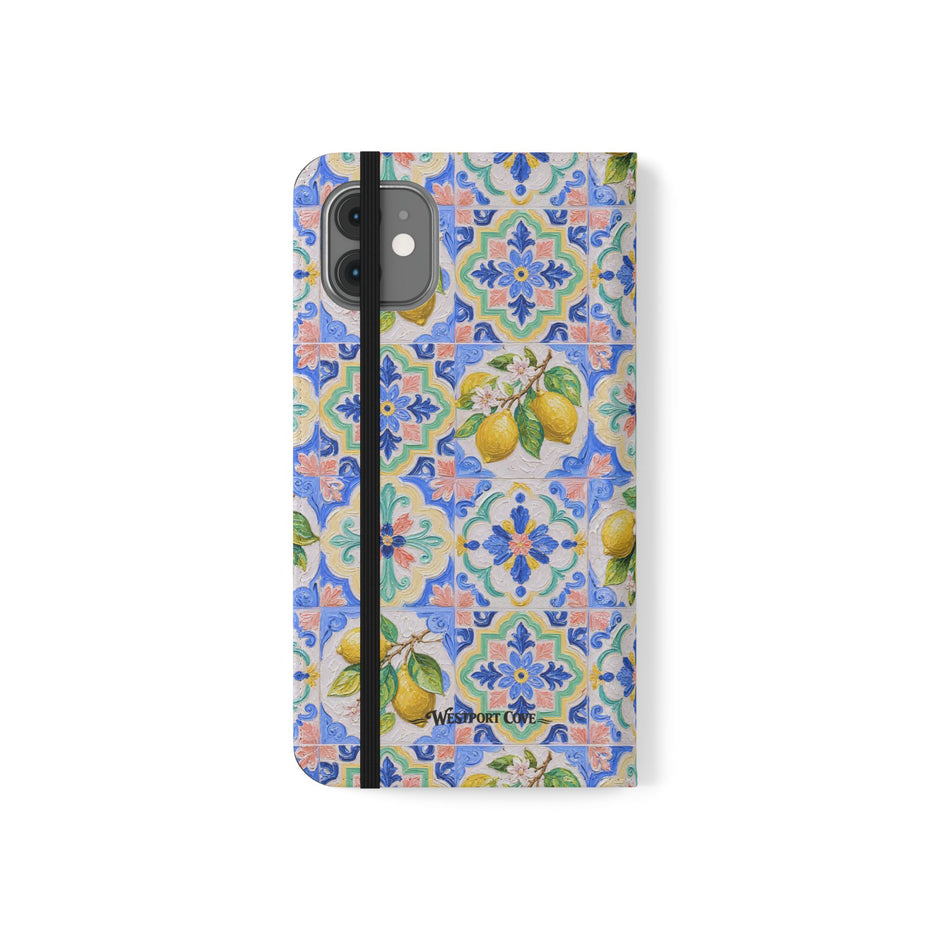 Santorini Lemon - Flip Case