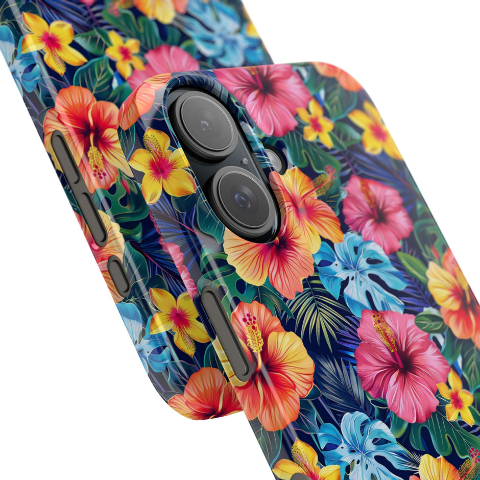 Tropical Hibiscus - Elite Phone Case — Floral Hawaiian Pattern Phone Cover