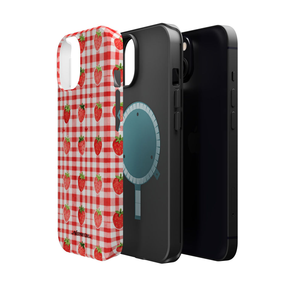 Strawberry Gingham - Extreme MagSafe Phone Case