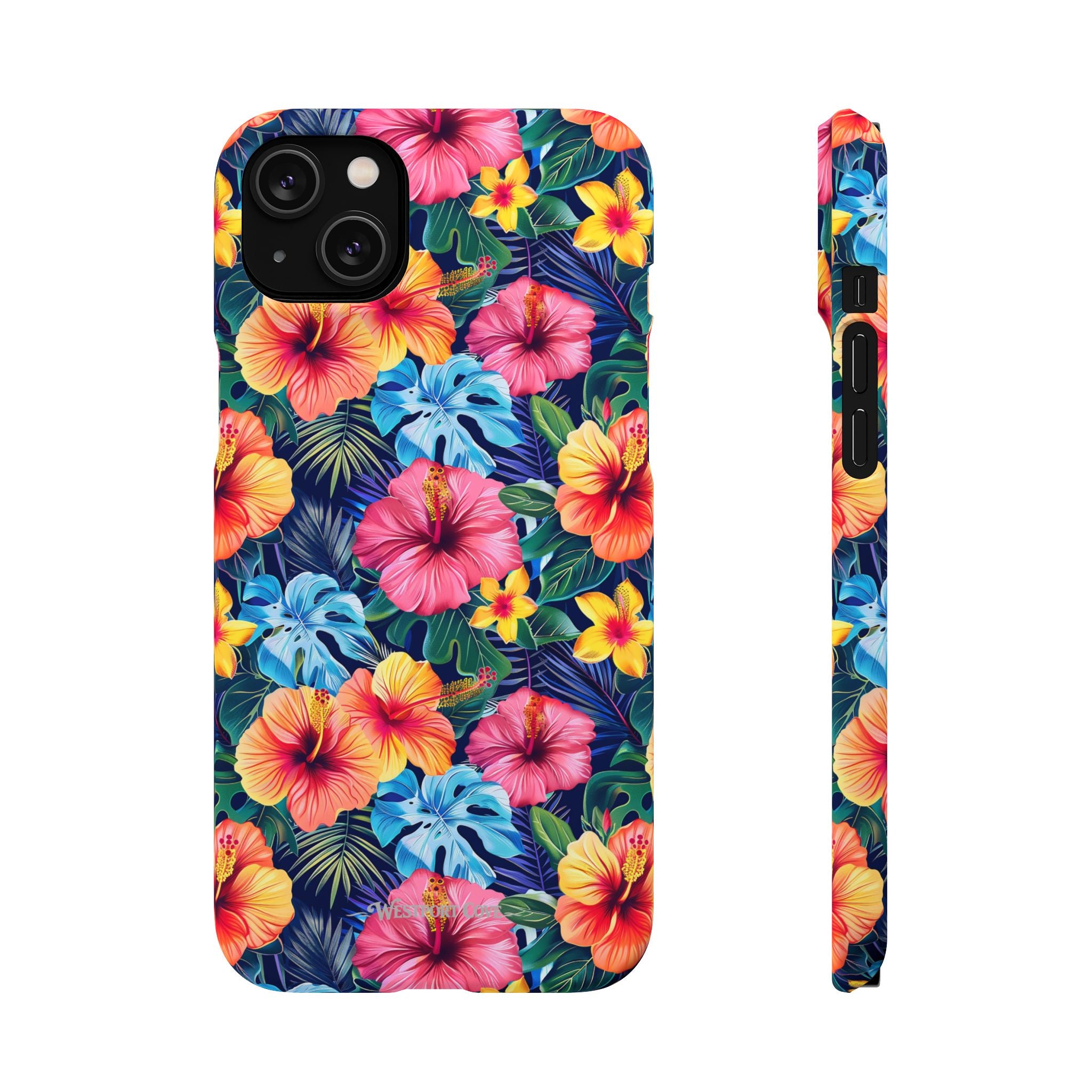 Tropical Hibiscus - Elite Phone Case — Floral Hawaiian Pattern Phone Cover