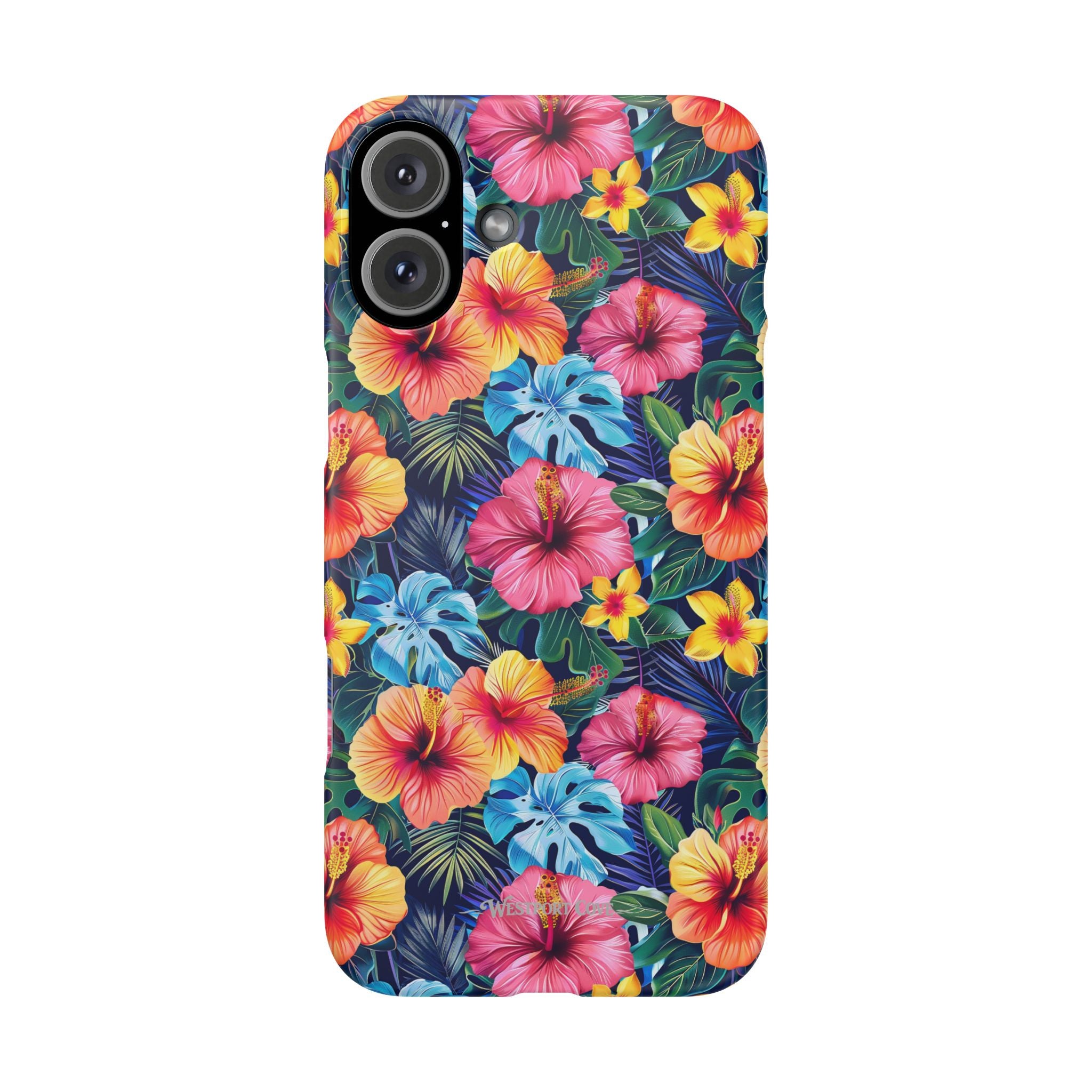 Tropical Hibiscus - Elite Phone Case — Floral Hawaiian Pattern Phone Cover