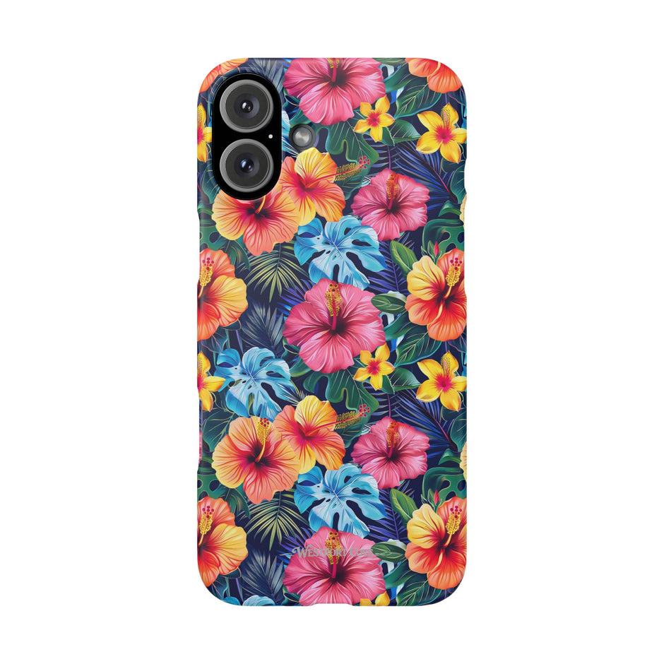 Tropical Hibiscus - Elite Phone Case — Floral Hawaiian Pattern Phone Cover