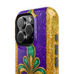 Mardi Gras Glitter Fleur - Extreme Impact MagSafe Phone Case