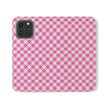Pink Gingham - Flip Case – Wallet Flip Case with Card Slots