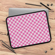 Pink Gingham  - Laptop Sleeve — Cute Plaid Protective Case