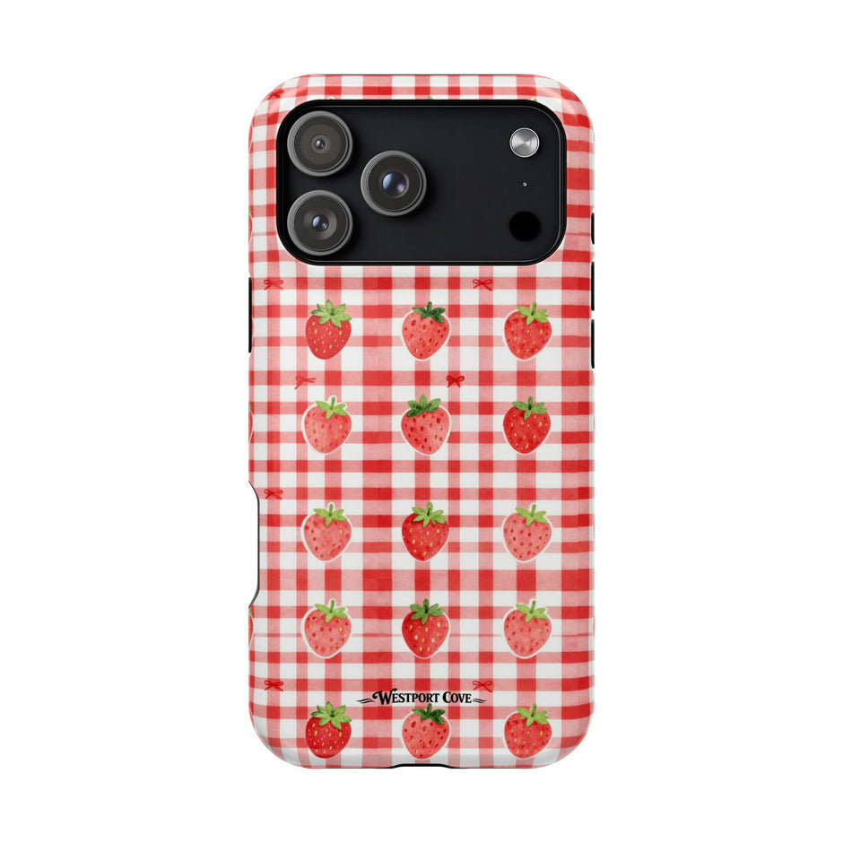Strawberry Gingham - Extreme MagSafe Phone Case