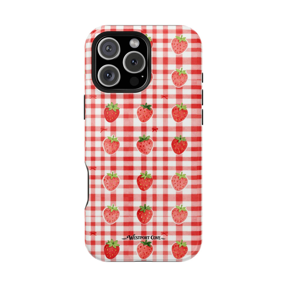 Strawberry Gingham - Extreme MagSafe Phone Case