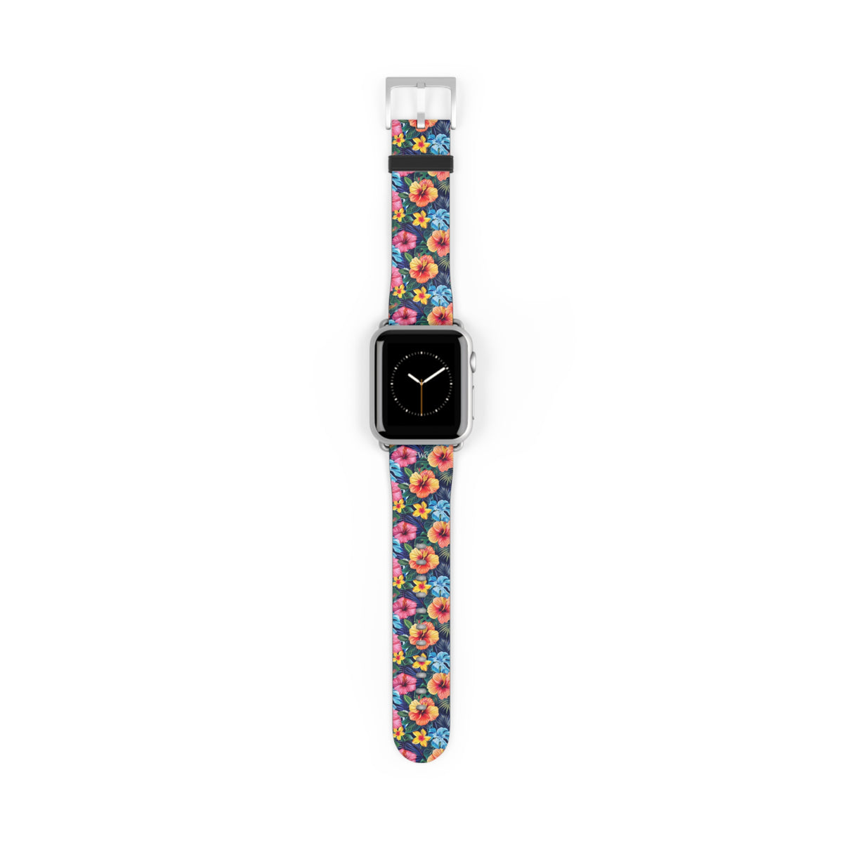 Floral Hibiscus - Apple Watch Band -Colorful Tropical Watch Strap