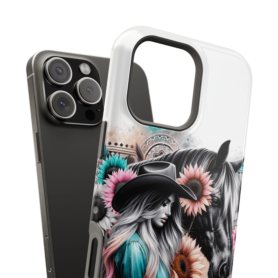 Horse & Cowgirl - Extreme Impact MagSafe Phone Case