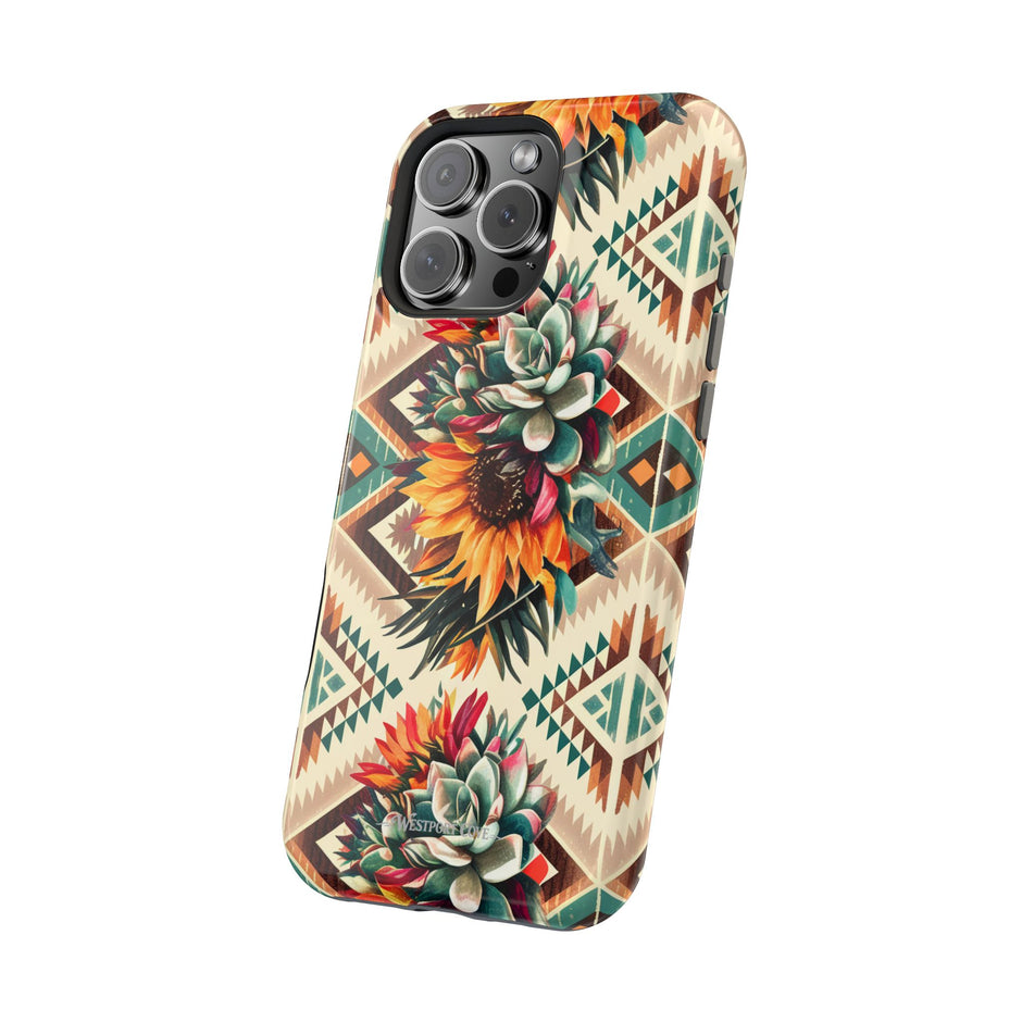 Southwestern Succulent Extreme Impact MagSafe Phone Case