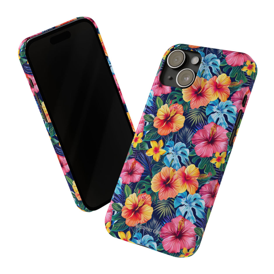 Tropical Hibiscus - Essential Phone Case — Floral Beach Vibe Phone Cover