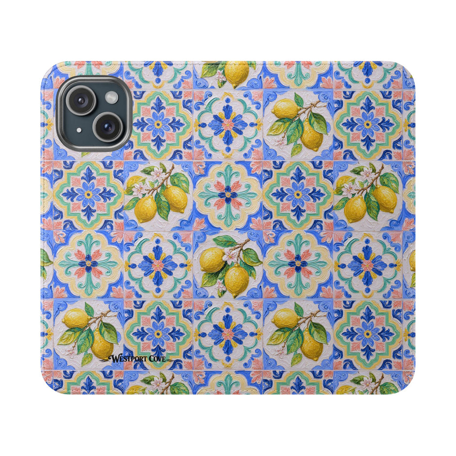Santorini Lemon - Flip Case
