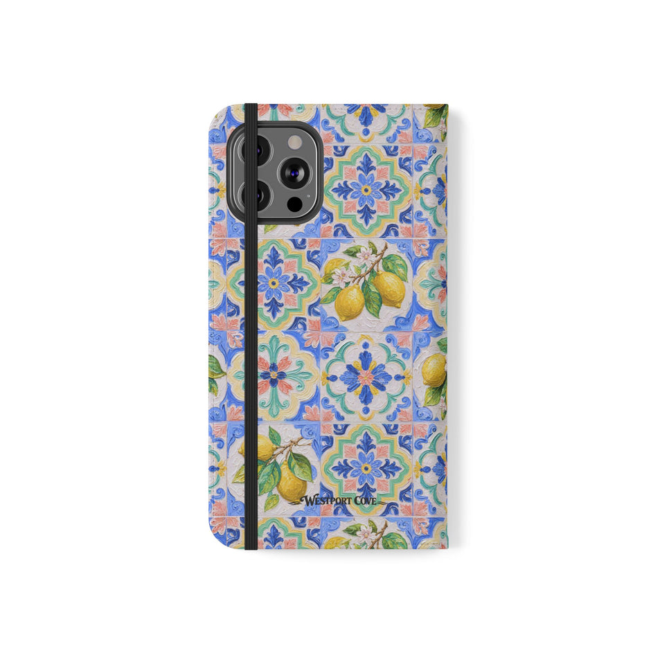 Santorini Lemon - Flip Case