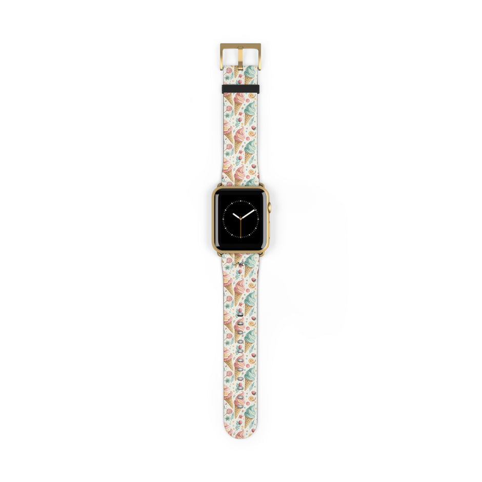 Only In Dreams - Apple Watch Band– Beachy Ice Cream Pattern Strap