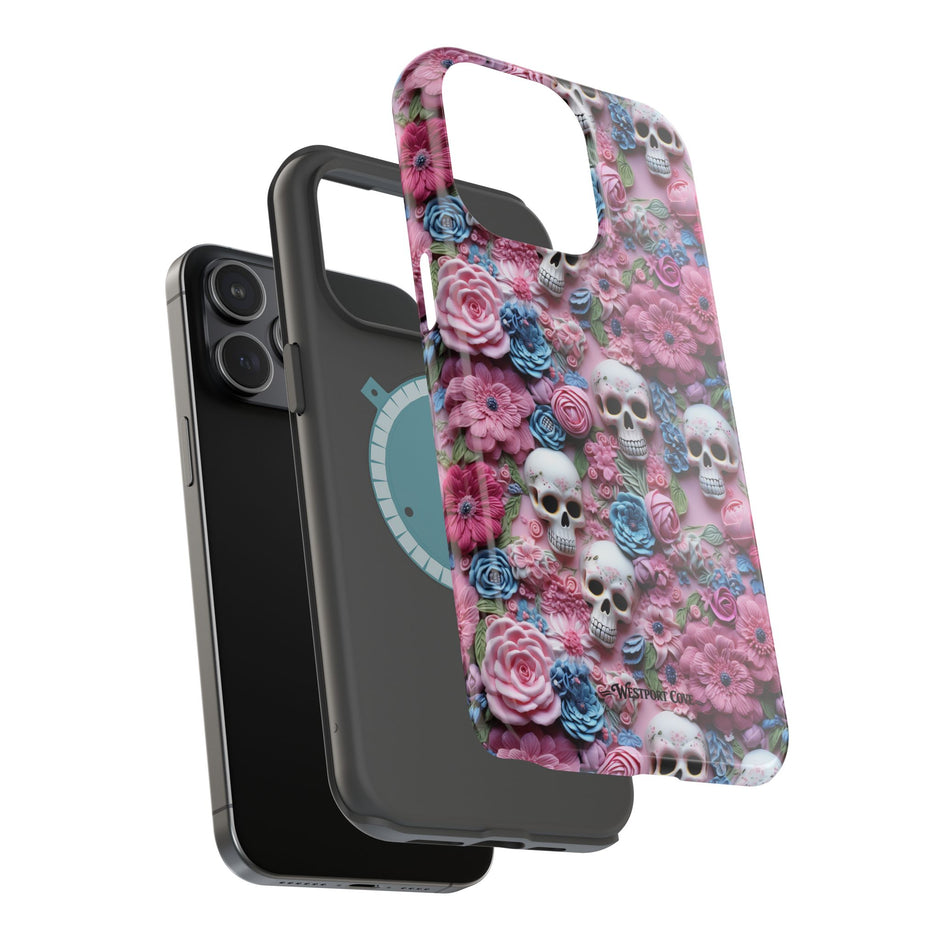 Floral Skull - Extreme MagSafe Phone Case