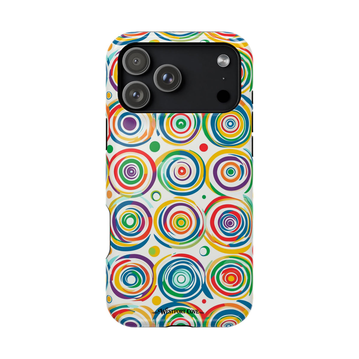 Colorful Concentric Circles Extreme Impact MagSafe Phone Case