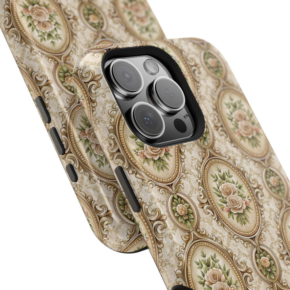 Floral Vintage Medallion Phone Case — Extreme Impact MagSafe Phone Case