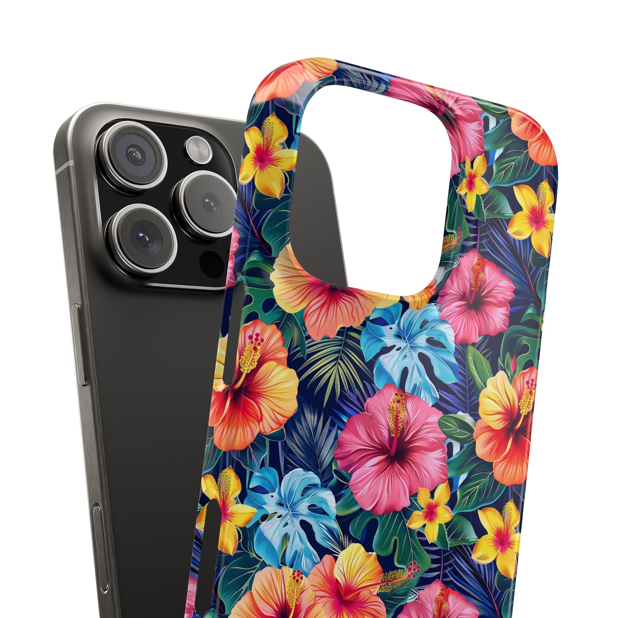 Tropical Hibiscus - Elite Phone Case — Floral Hawaiian Pattern Phone Cover