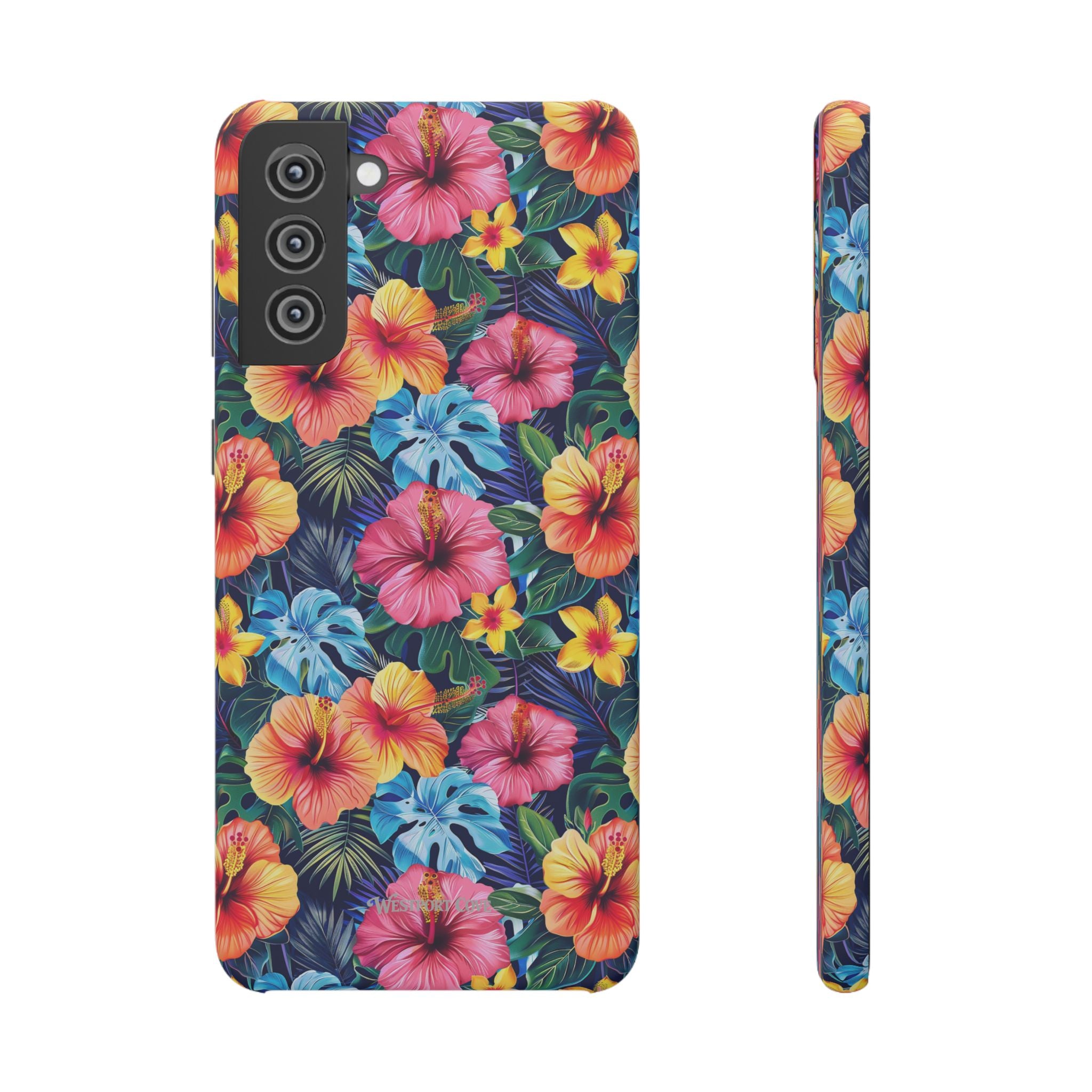 Tropical Hibiscus - Elite Phone Case — Floral Hawaiian Pattern Phone Cover
