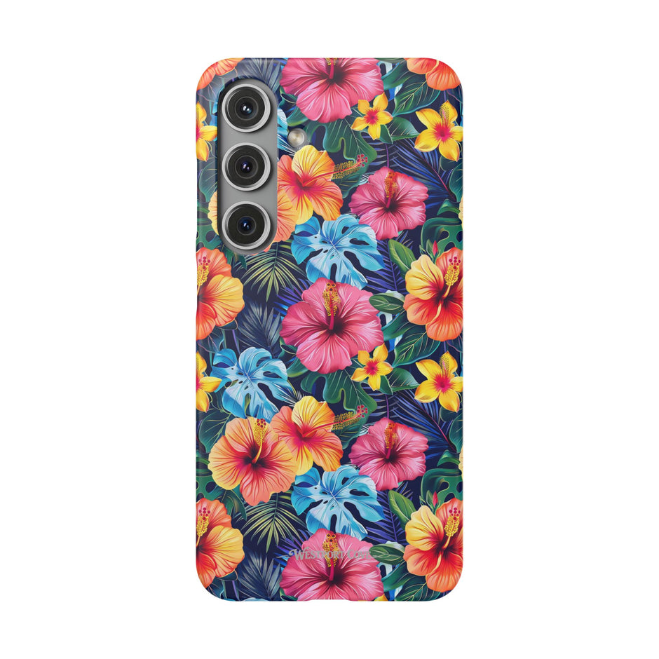 Tropical Hibiscus - Elite Phone Case — Floral Hawaiian Pattern Phone Cover