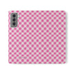 Pink Gingham - Flip Case – Wallet Flip Case with Card Slots