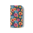 Tropical Hibiscus Flip Phone Case — Floral Wallet Flip Case with Card Slots