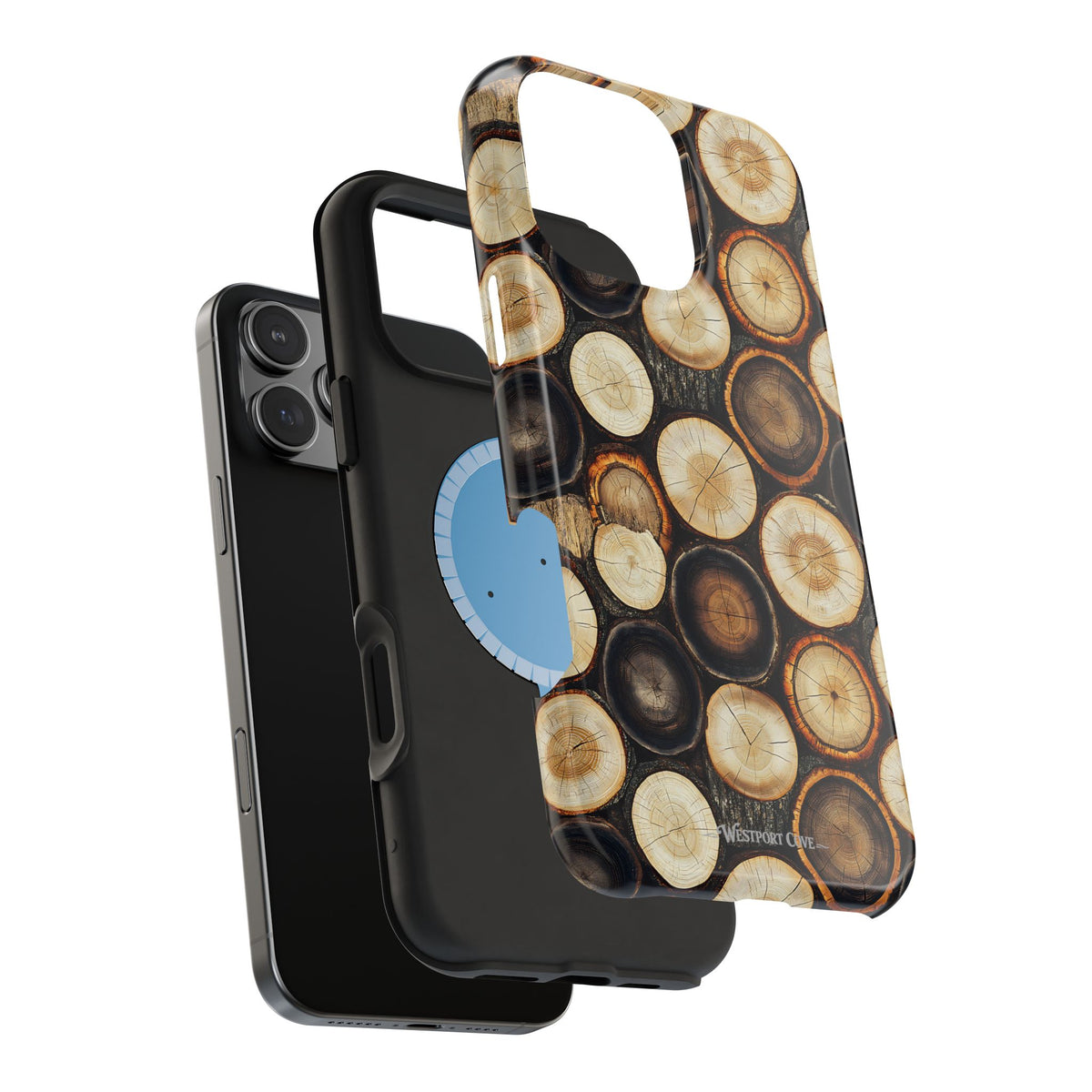 Timber - Wood Slice Pattern Extreme Impact MagSafe Phone Case Protective Cover