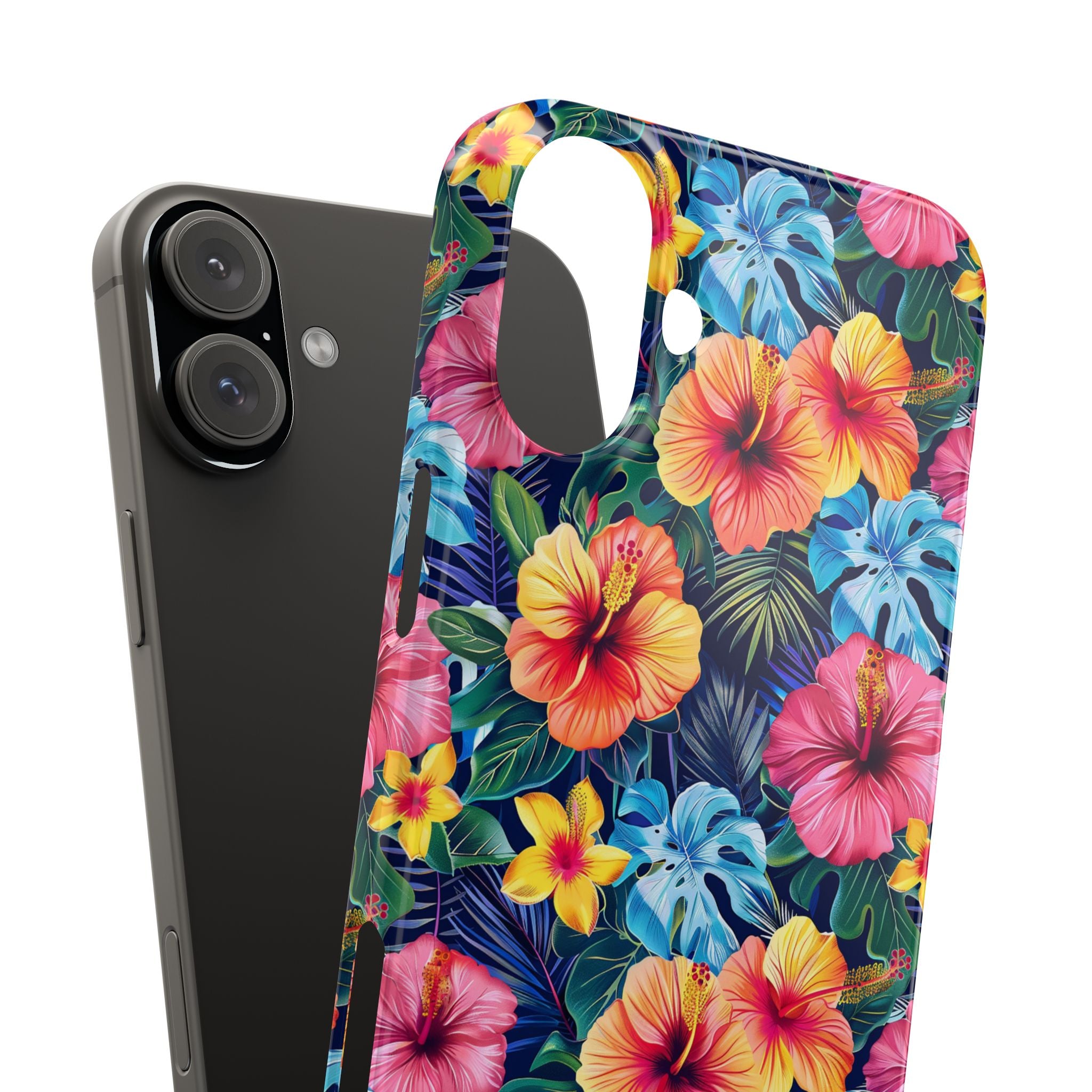 Tropical Hibiscus - Essential Phone Case — Floral Beach Vibe Phone Cover