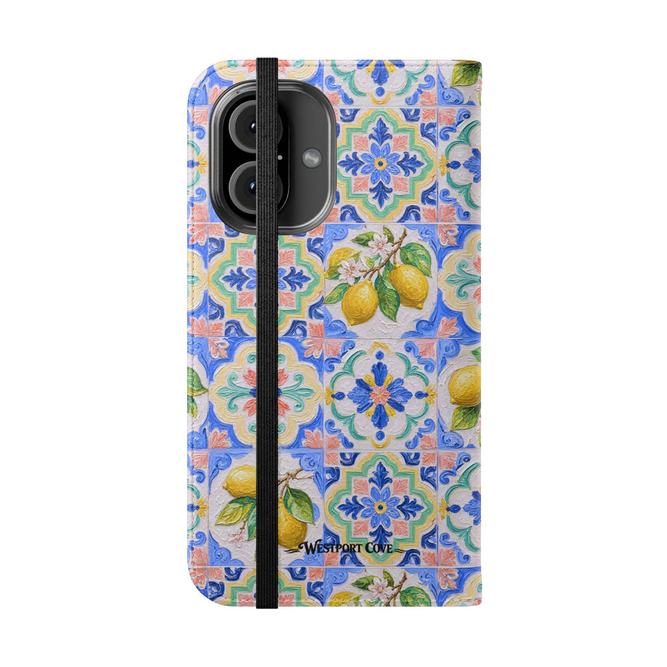 Santorini Lemon - Flip Case