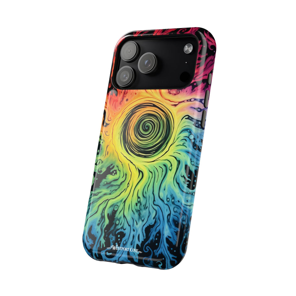 Psychedelic Rainbow Swirl Phone Case — Extreme Magsafe Phone Case