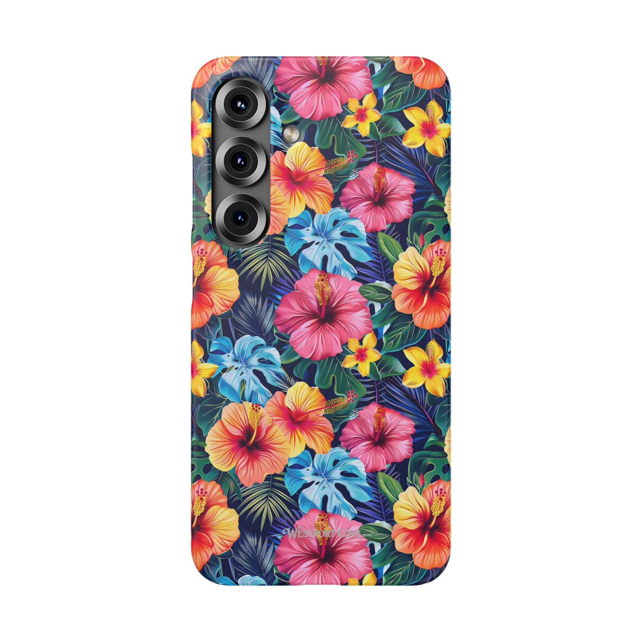 Tropical Hibiscus - Elite Phone Case — Floral Hawaiian Pattern Phone Cover