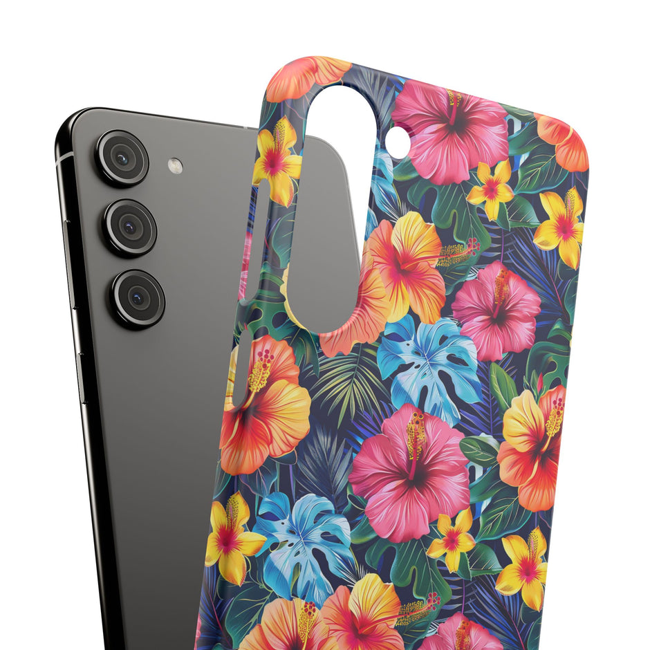 Tropical Hibiscus - Elite Phone Case — Floral Hawaiian Pattern Phone Cover