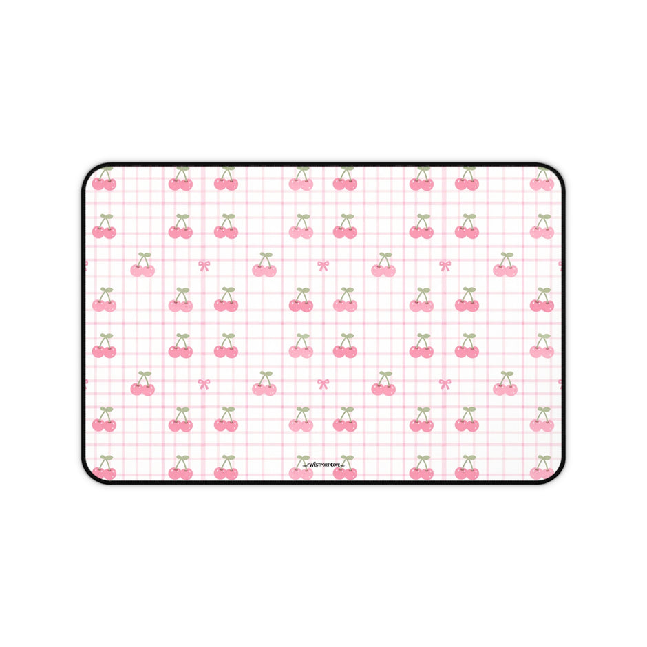 Cherry Ice Cream Smile - Launch Pad - Desk Mat
