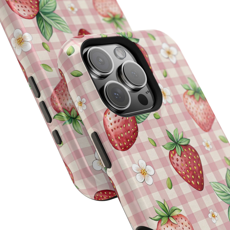 Strawberry Gingham - Extreme MagSafe Phone Case