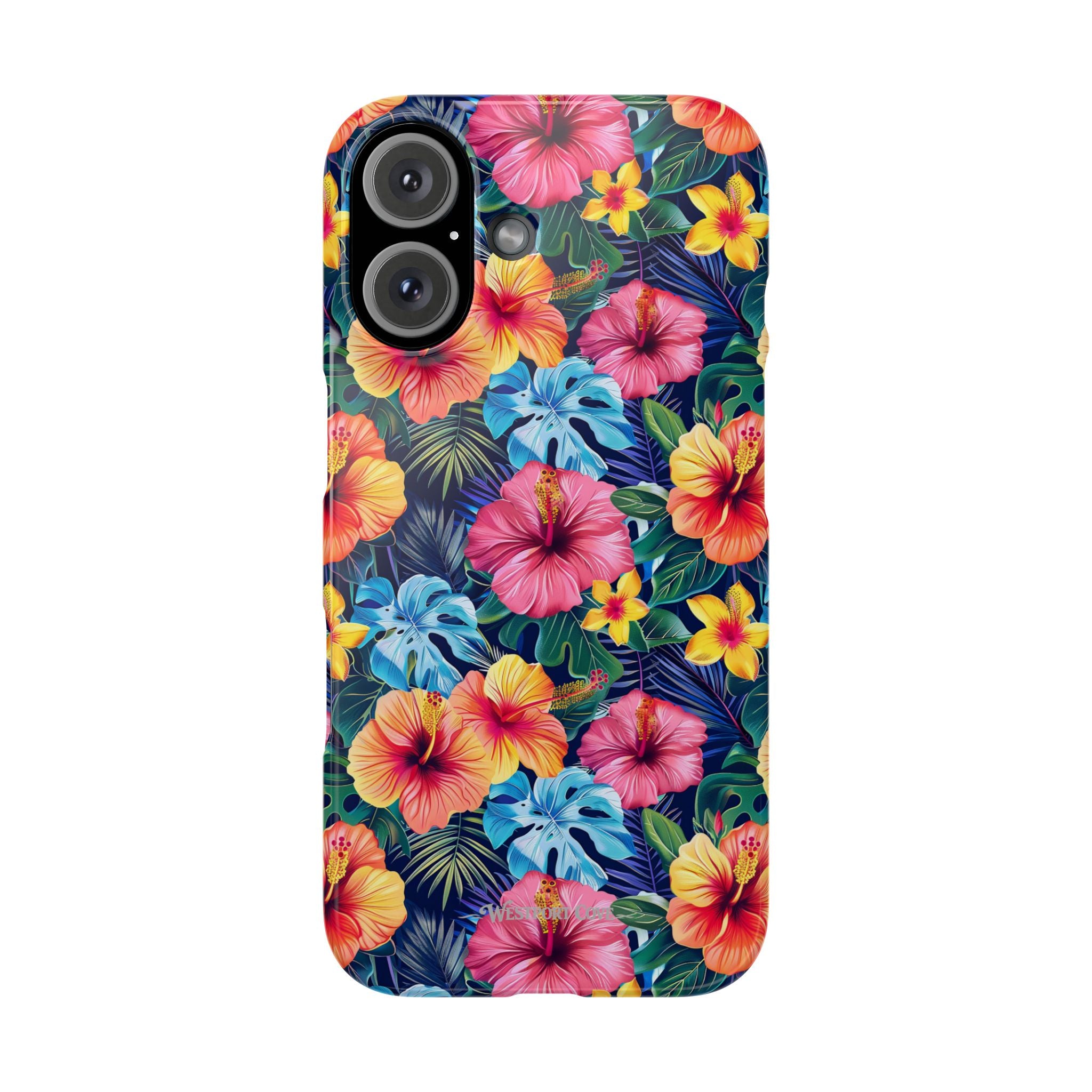 Tropical Hibiscus - Elite Phone Case — Floral Hawaiian Pattern Phone Cover