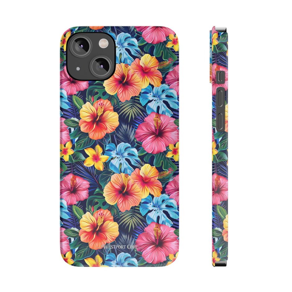 Tropical Hibiscus - Essential Phone Case — Floral Beach Vibe Phone Cover