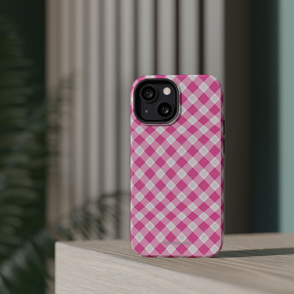 Pink Gingham - Extreme Phone Case