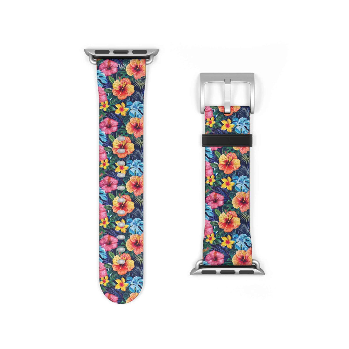 Floral Hibiscus - Apple Watch Band -Colorful Tropical Watch Strap