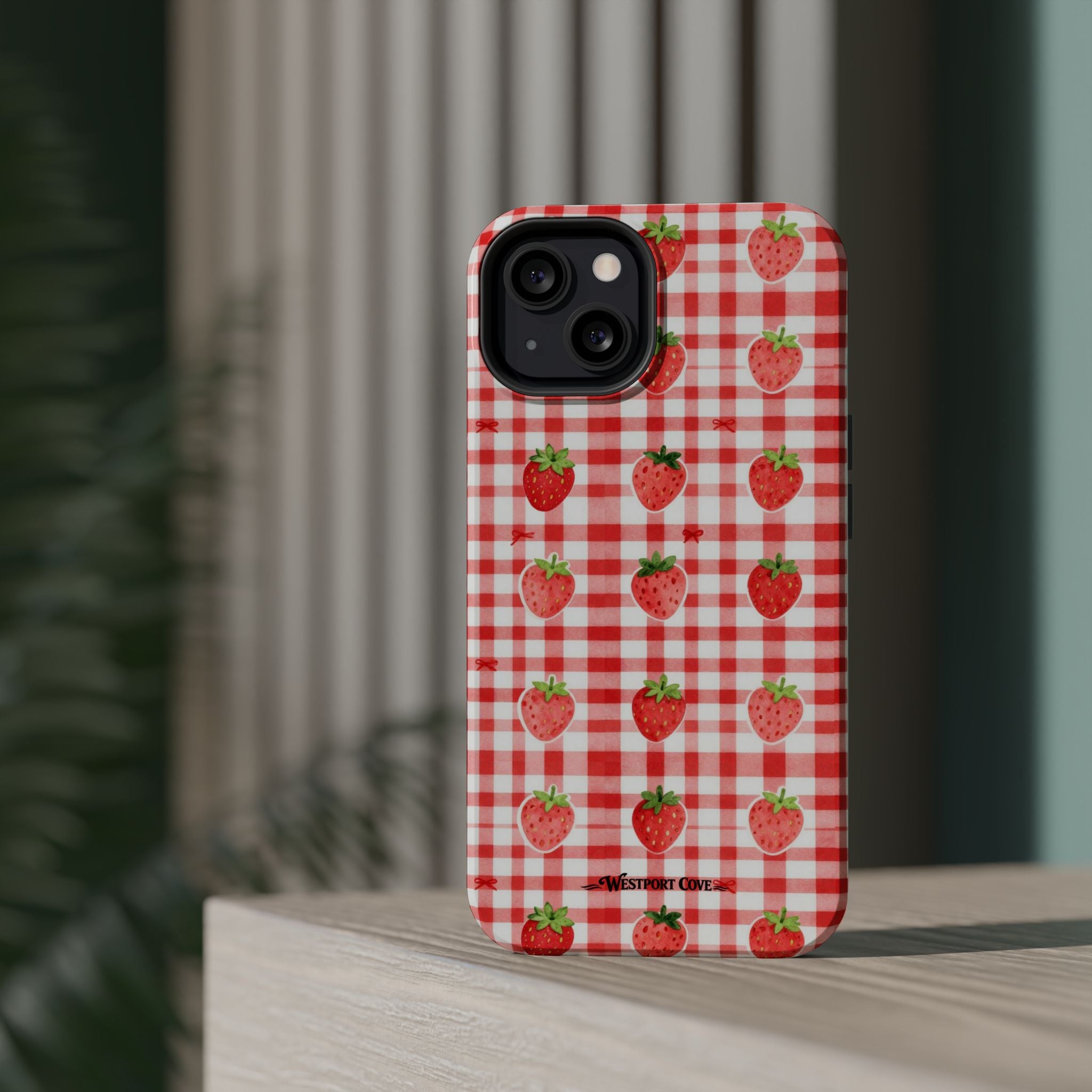 Strawberry Gingham - Extreme MagSafe Phone Case