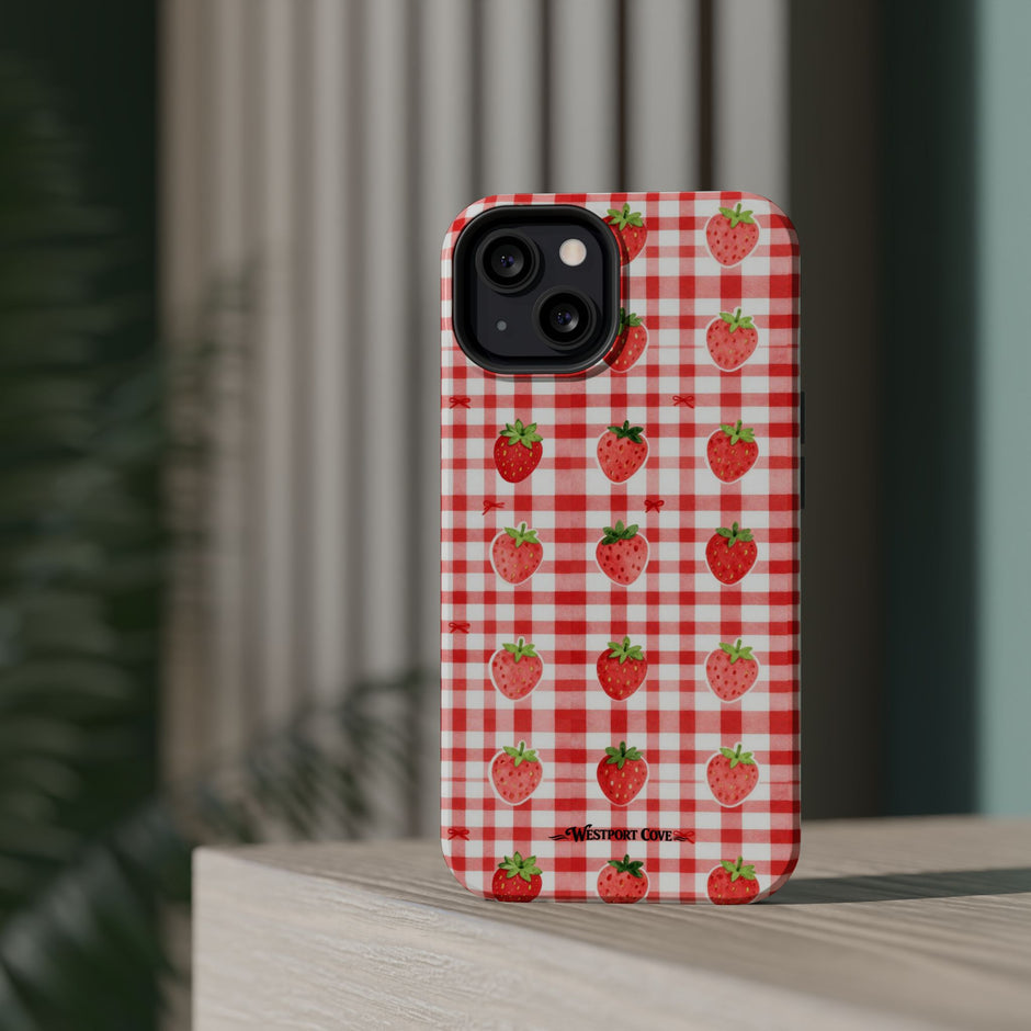 Strawberry Gingham - Extreme MagSafe Phone Case