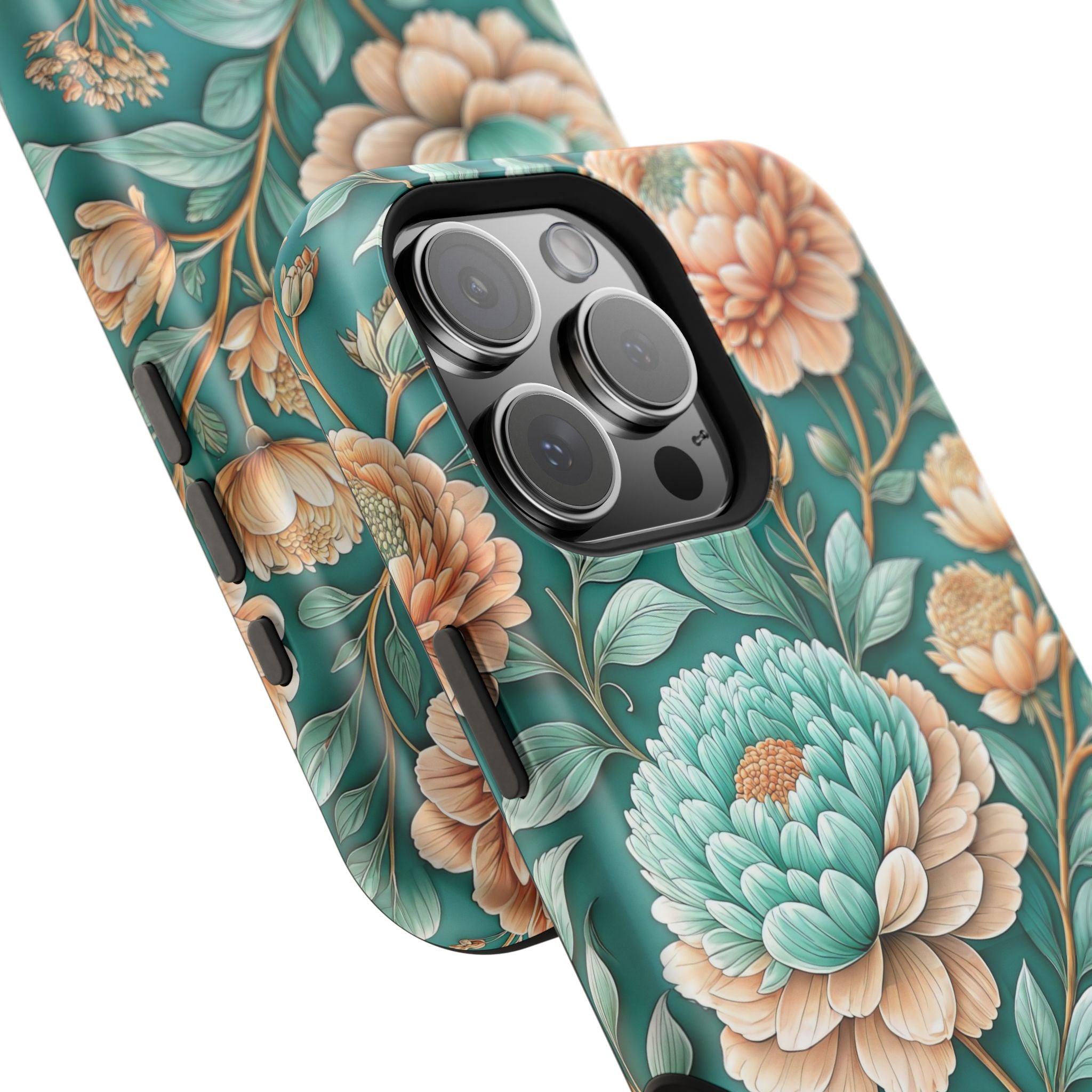 Teal Peony - Extreme MagSafe Phone Case