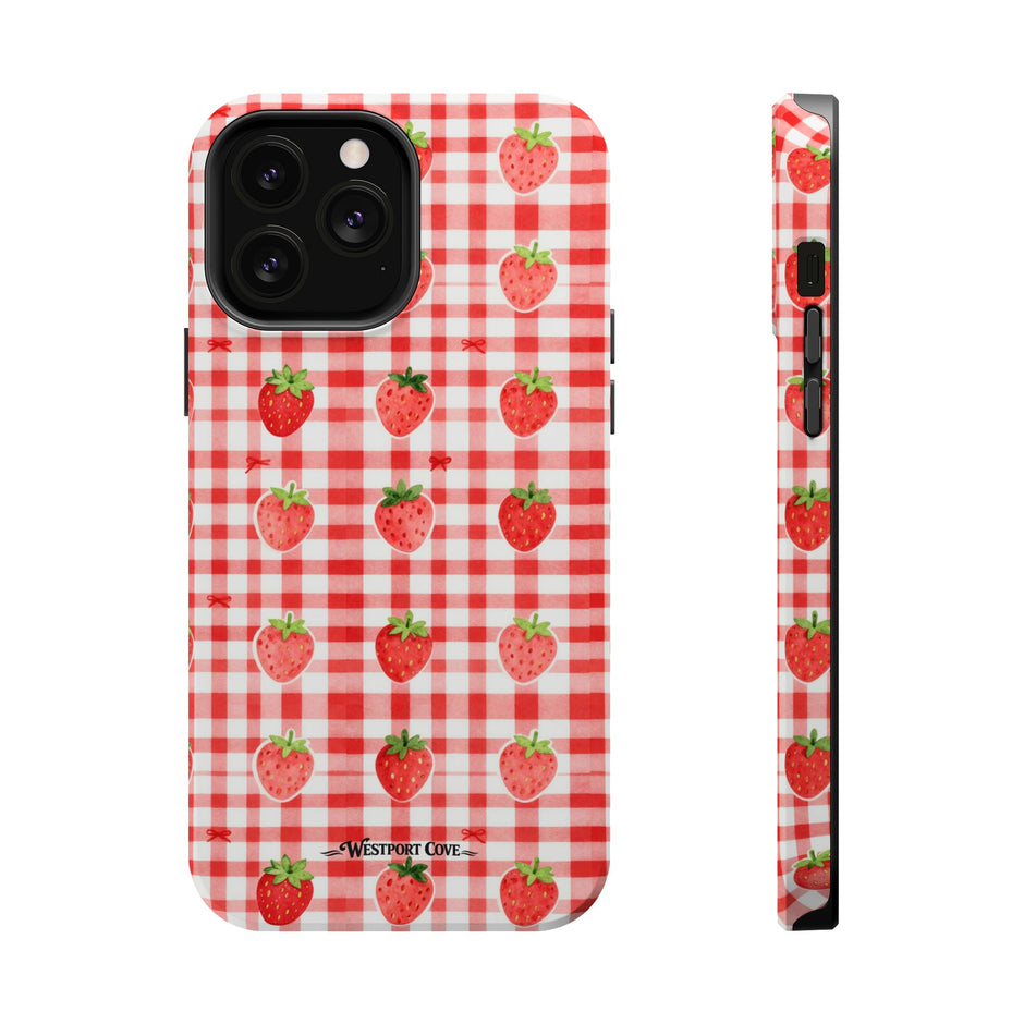 Strawberry Gingham - Extreme MagSafe Phone Case