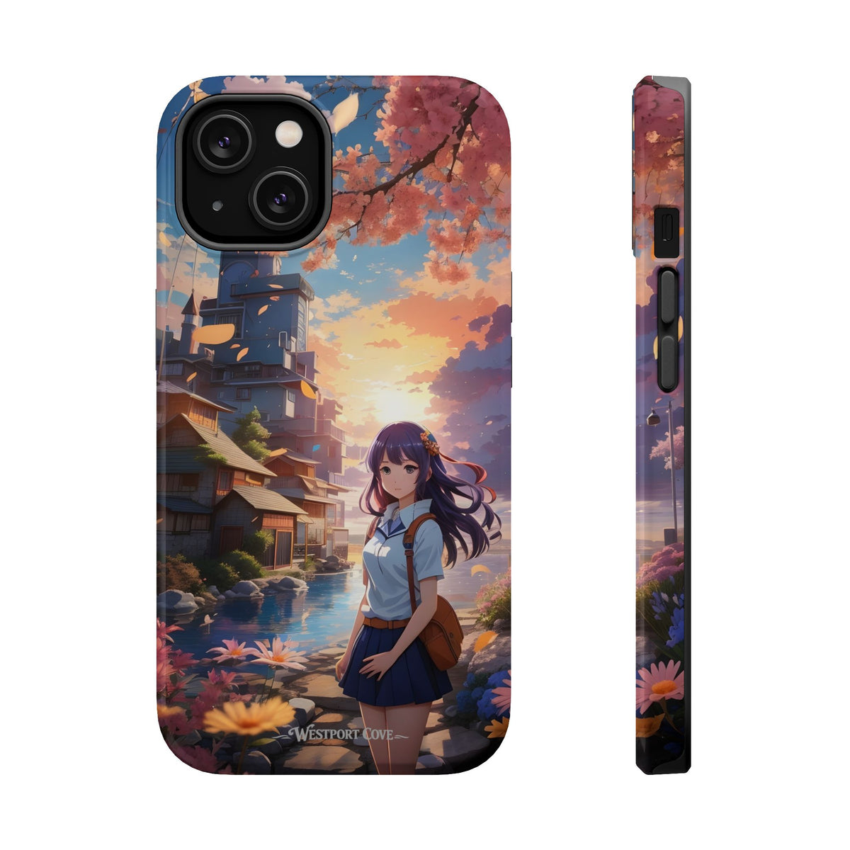 Anime Cherry Blossom Extreme Impact MagSafe Phone Case