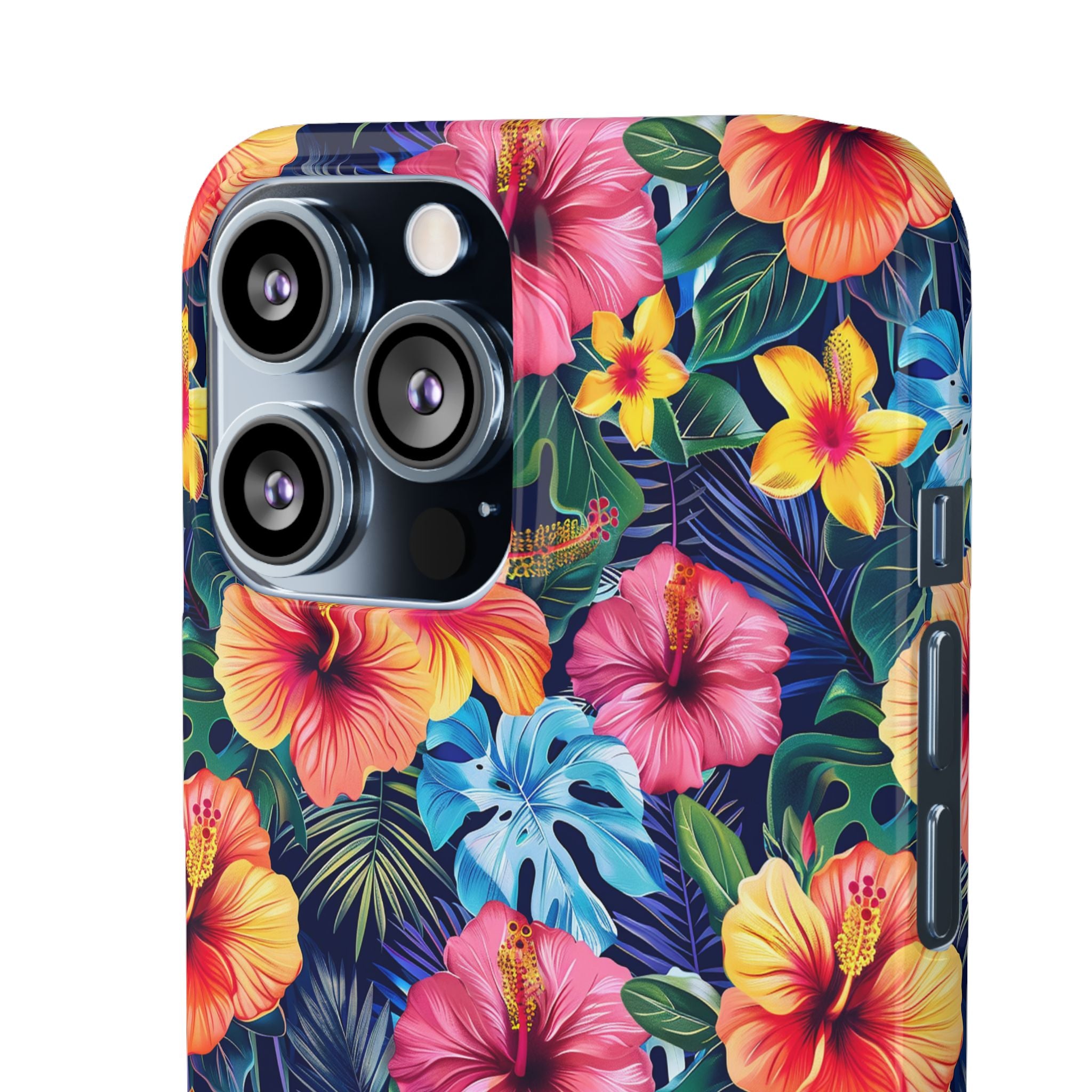 Tropical Hibiscus - Elite Phone Case — Floral Hawaiian Pattern Phone Cover