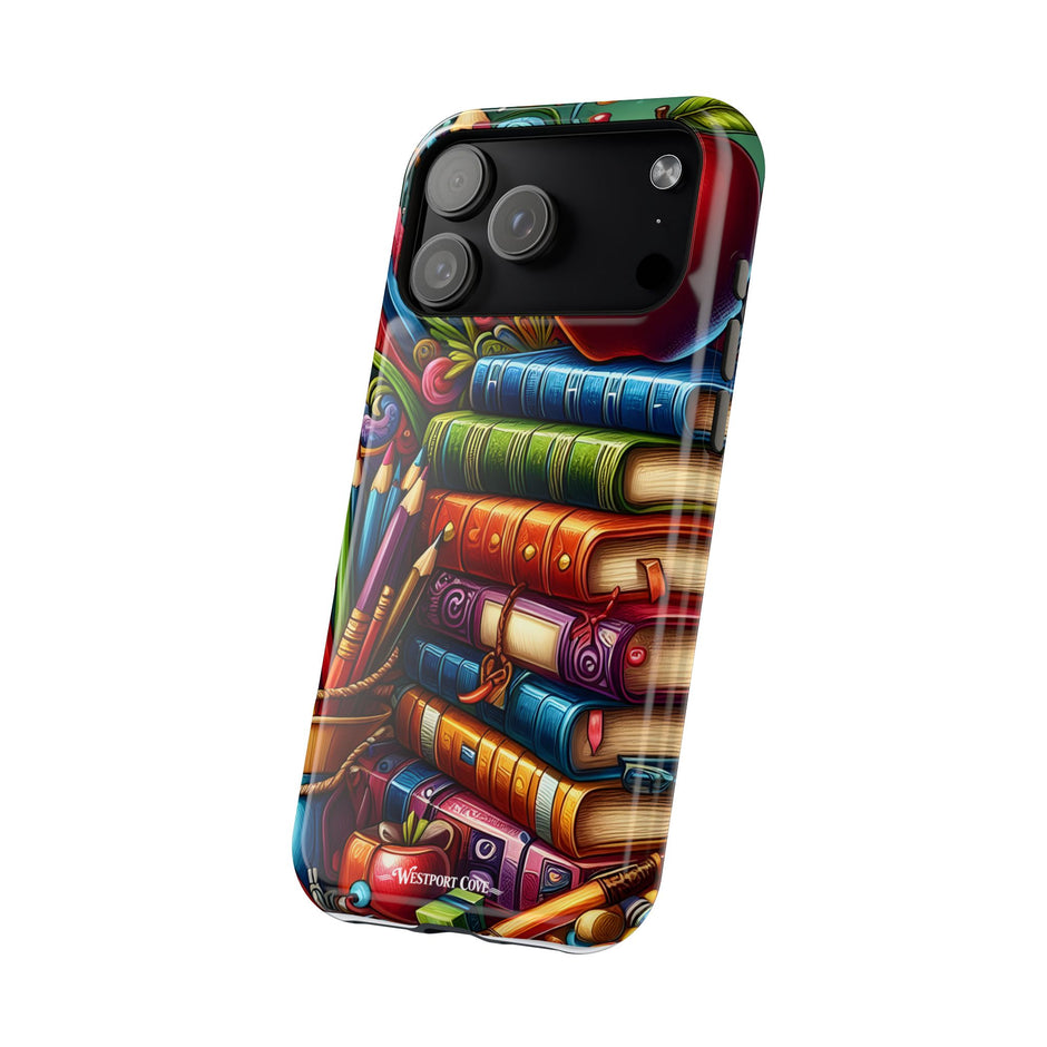 Bookstack Apple for Teachers & Students— Extreme Magsafe Phone Case