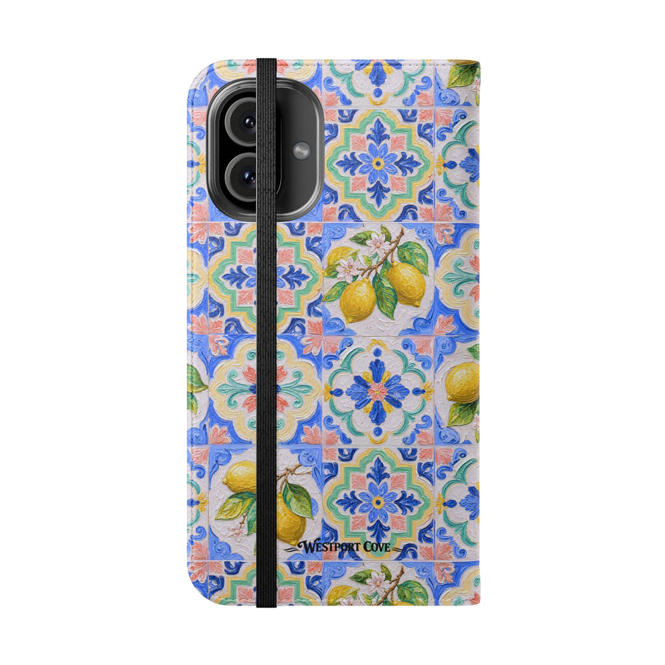 Santorini Lemon - Flip Case