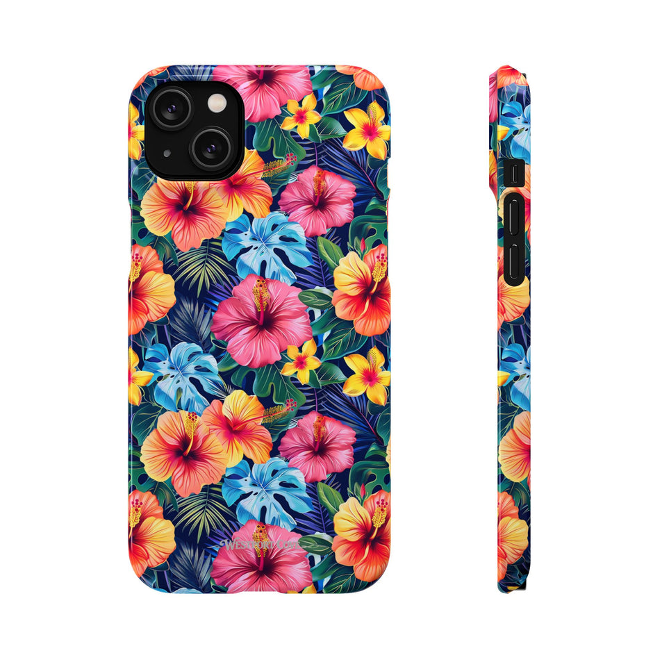Tropical Hibiscus - Elite Phone Case — Floral Hawaiian Pattern Phone Cover