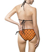 Orange Polka Dot Tie-Side Bikini — Women's Two-Piece Swimwear